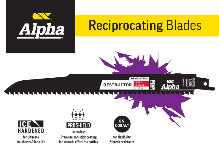 Alpha Reciprocating Blades