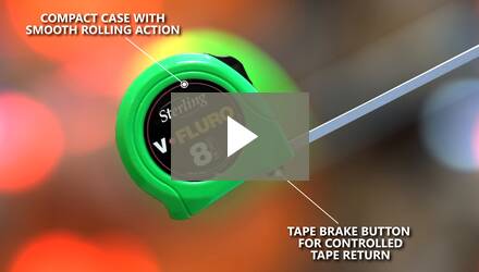 Sterling V-Fluro 8M Tape Measures