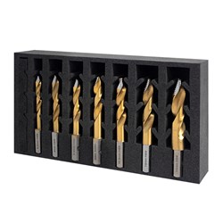 VersaDrive TurboTip Impact Drill Bit Set, 6.8, 8, 8.5, 10, 10.5, 12, 14mm 