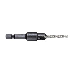 3.2mm (1/8in) Tungsten Carbide Countersink with Drill Bit