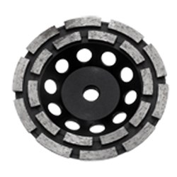 Austsaw - 125mm (5in)   Diamond Cup Wheel Double Row - M14 Thread - Double Row