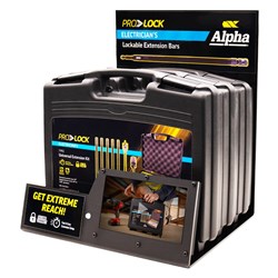 Alpha Pro Lock Lockable Extension Bars | Counter Display | incl 3x TS08-EXT300LK7