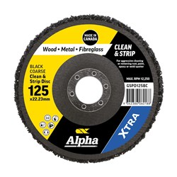 Clean & Strip Disc 125mm Black coarse XTRA Bulk