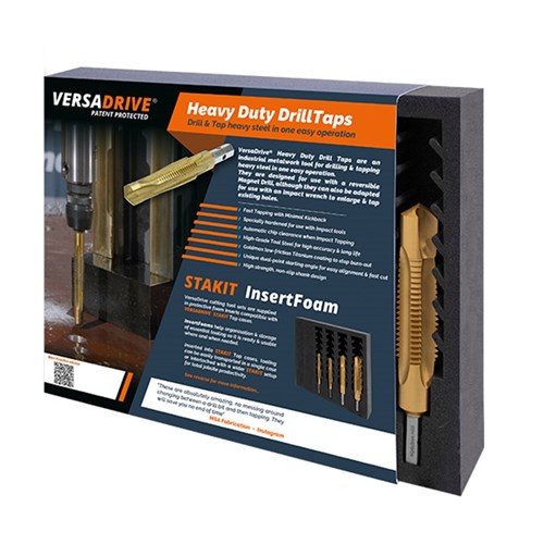 VersaDrive HD Combi Drill-Tap Set, M12, M16, M20, M24