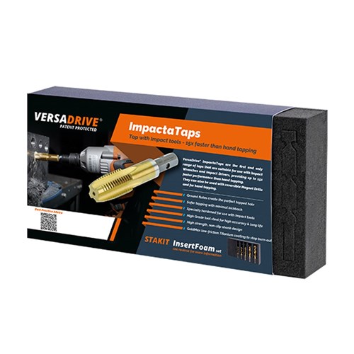 VersaDrive ImpactaTap 5 Pc Set: M6, M8, M10, M12, M16