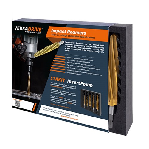 VersaDrive Reamer Set, 12, 14, 18, 22, 26mm