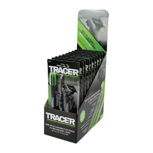 TRACER Deep Hole Construction Pencil with Replacement Lead Set  