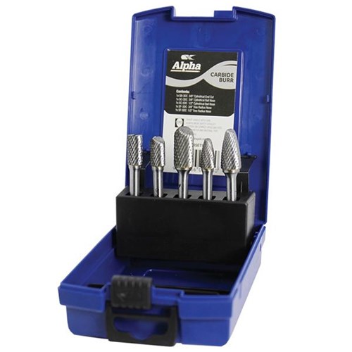 5 Pce Carbide Burr Set SB-3DC, SC-3DC, SC-5DC, SF-3DC, SF-5DC