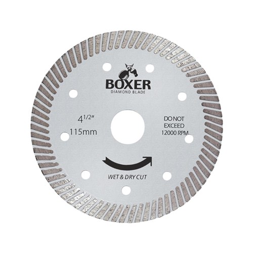 Austsaw/Boxer - 115mm (4.5in) Diamond Blade Boxer Ultra Thin - 22.2mm Bore - Ultra Thin