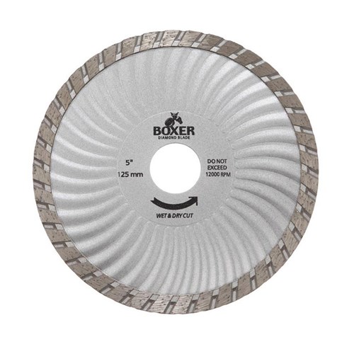 Austsaw/Boxer - 125mm (5in) Diamond Blade Boxer Super Turbo Wave - 22.2mm Bore - Super Turbo