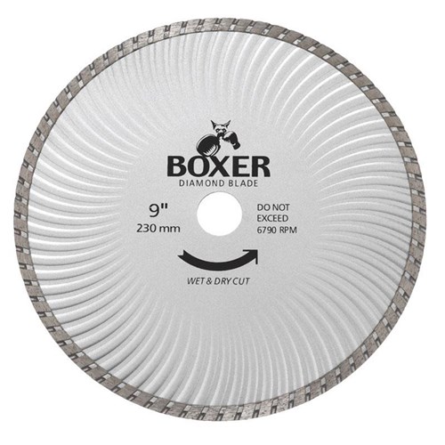 Austsaw/Boxer - 235mm (9in) Diamond Blade Boxer Super Turbo Wave - 25/22.2mm Bore - Super Turbo