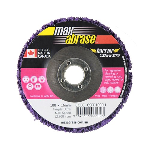 Clean & Strip Disc 100mm Purple ultra XTRA Bulk