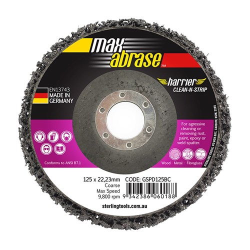 Clean & Strip Disc 125mm Black coarse XTRA Bulk