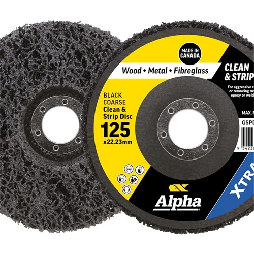 Clean & Strip Disc 125mm Black coarse XTRA Bulk