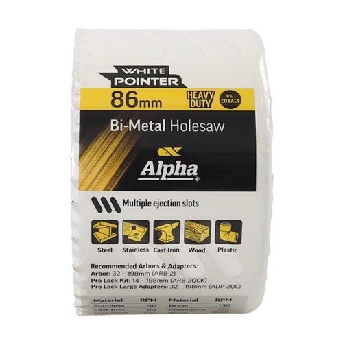 86mm Holesaw Bulk Wrapped