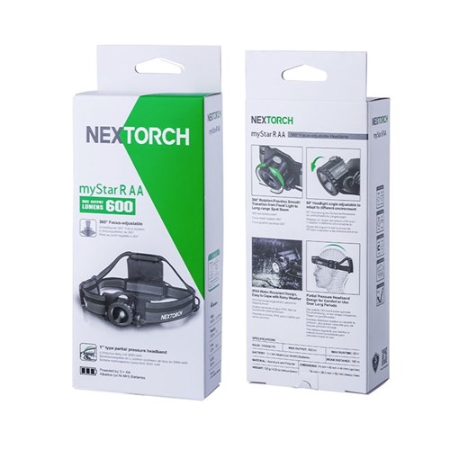 Nextorch myStar R | 360 Degree Focus Adjustable AA Headlamp