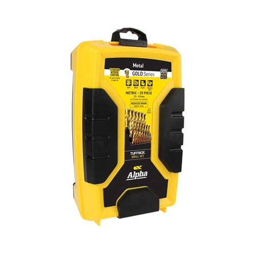25 Piece | Alpha Reduced Metric Tuffbox Drill Set