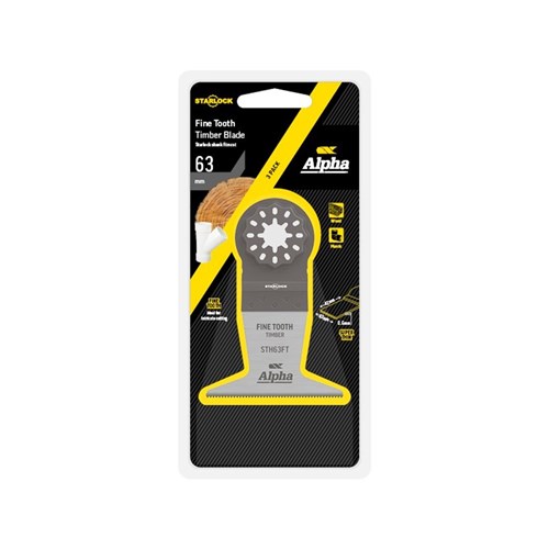 Starlock Fine Tooth 63mm - Timber Multi-Tool Blade 3 Pack